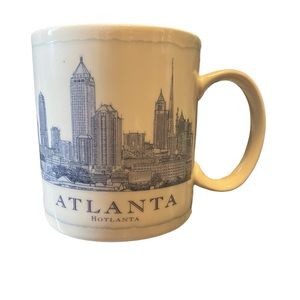 2007 Starbucks Atlanta Hotlanta Mug City Fact 18 Oz Dishwasher & Microwave Safe